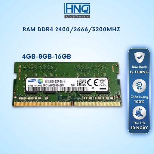 Ram Máy Tính Laptop 4GB/8GB/16GB DDR4 bus 2400/2666/3200Hz Chính Hãng Kingston Samsung