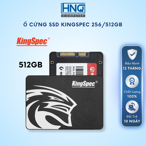 Ổ Cứng SSD Kingspec 128GB / 256GB / 512GB P4 - 120 2.5 Sata III (Vỏ Nhôm)